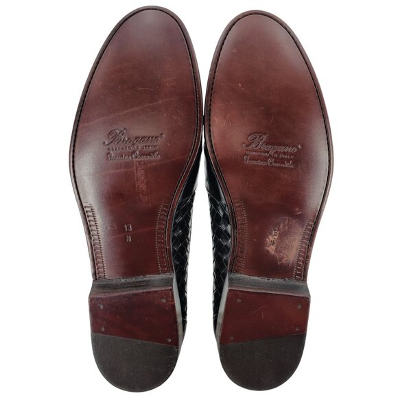 NEW Vintage Bragano Exotic Crocodile Leather Dress Shoes Mens 13N Brown Black - Picture 2 of 14